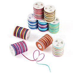 9 Rolle 9 Farben segmentgefärbter Polyesterfaden&nbsp;NWIR-TA0001-37A
