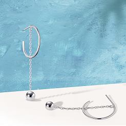 925 orecchini a bottone in argento sterling rodiato&nbsp;JE533A