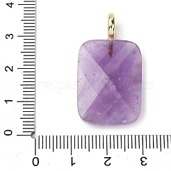 Pendentifs à facettes en améthyste naturelle&nbsp;G-B186-01G-02