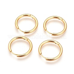 Pendientes de aro de acero inoxidable 304 con revestimiento iónico (IP)&nbsp;EJEW-P177-G-21