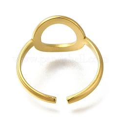 Anelli polsini in acciaio inossidabile 304 placcati ioni (ip) per donna&nbsp;RJEW-U017-02G