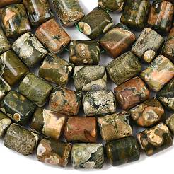 Natur Rhyolith Jaspis Perlen Stränge&nbsp;G-S396-03B