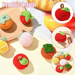 1 Set 6 Farben Obst Häkeltaschen Hängeaccessoires&nbsp;ST-CJ0028-07