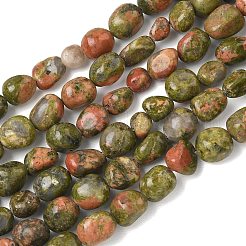 Natur Unakit Perlen Stränge&nbsp;G-C286-A13