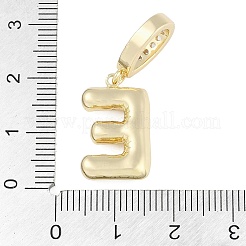 Pendenti in zirconi cubici trasparenti in micro pavè di ottone&nbsp;KK-M289-01E-G