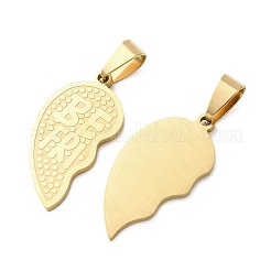 201 pendentifs fendus en acier inoxydable&nbsp;STAS-F368-05G