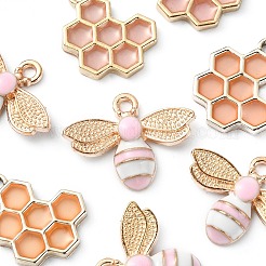 8pcs 2 pendentifs en émail en alliage de style&nbsp;ENAM-YW0002-70