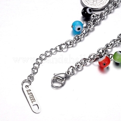 Anlaufgeschützte Bettelarmbänder aus Edelstahl 304&nbsp;BJEW-D421-46P
