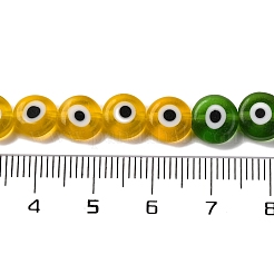 Chakra-Thema handgemachte böser Blick Bunte Malerei Perlen Stränge&nbsp;LAMP-G164-07B