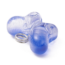 Transparenter Glasanhänger mit Backfarbe&nbsp;PALLOY-JF02340-01