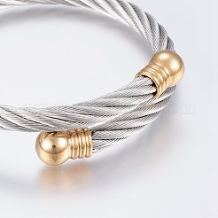 Bracciali con coppia in acciaio inossidabile 304&nbsp;BJEW-G584-18