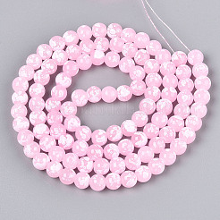 Perles de verre de peinture de cuisson&nbsp;X1-DGLA-N015-8mm-02
