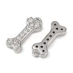 Pendenti in zirconi cubici trasparenti in micro pavè di ottone&nbsp;KK-L238-03P