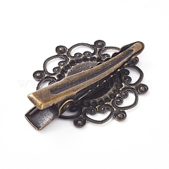 Haarschmuck Eisen Alligator Haarspange Zubehör&nbsp;LS-IFIN-L035-01AB-NF