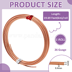 6 m flexibler roter Kupferdraht&nbsp;CWIR-WH0013-009A