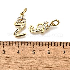 Ciondoli in ottone con micro pavé di zirconi da 26 pezzo&nbsp;KK-R218-07G
