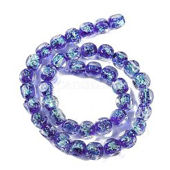 Fili di perline di lampwork in lamina fatti a mano&nbsp;FOIL-K003-05B