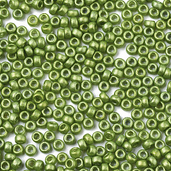 Bereift opaken Glasperlen&nbsp;X-SEED-S042-06A-02