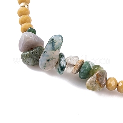 Verstellbare Armbänder aus natürlichen und synthetischen gemischten Steinen&nbsp;VY0463-6