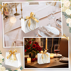 80 Stück Dankeschön-Papier-Geschenkverpackungs-Tragetaschen mit Goldprägung&nbsp;ABAG-WA0001-05
