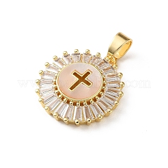 Pendentifs en laiton zircon cubique transparent&nbsp;SH-CBA03AF-14C-G