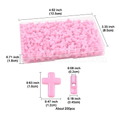 200 Stück undurchsichtige Acrylperlen&nbsp;SACR-FS0001-39B
