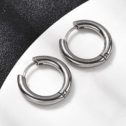 316f orecchini a cerchio in acciaio inossidabile&nbsp;LS-EJEW-D341-01D-P