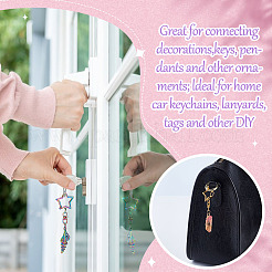 40 Stück 4 Arten von Drehverschlüssen aus Legierung für Lanyard-Karabiner&nbsp;FIND-GA0005-16