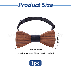Pajaritas de madera ajustables para novios&nbsp;AJEW-WH0455-340