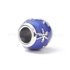 Europäische Emaille-Perlen aus Legierung mit Weihnachtsthema&nbsp;MPDL-Q213-22P