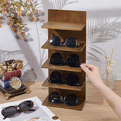 4-stufiger Sonnenbrillen-Organizer aus Holz zur Wandmontage&nbsp;ODIS-WH0043-184A