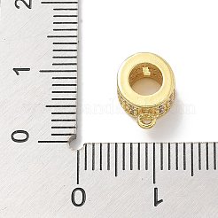 Cremagliera in ottone micro pavé di tubi in zirconia cubica trasparente&nbsp;KK-L224-021G