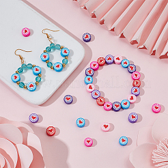 240 Stück 6 Farben handgefertigte Polymer Clay Perlen&nbsp;CLAY-PA0001-38