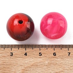 Perle acriliche opache bicolore&nbsp;MACR-L016-06