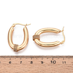 Pendientes de aro de acero inoxidable 304&nbsp;X-EJEW-M221-04G