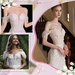 Manches en polyester pour femmes&nbsp;AJEW-WH0696-306A
