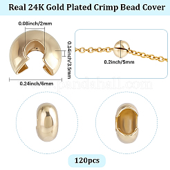 Ottone crimpare copertina tallone&nbsp;KK-BBC0025-49C