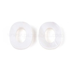 Encantos de letras de conchas naturales de agua dulce&nbsp;BSHE-ZX007-02O