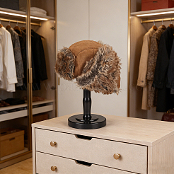 Porte-chapeau en forme de dôme en plastique et alliage&nbsp;AJEW-WH0871-03B