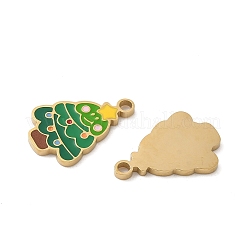 Weihnachten 304 Edelstahl Emaille Anhänger&nbsp;STAS-Z093-08W-G