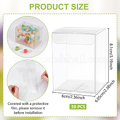 Confezione regalo in plastica trasparente in pvc&nbsp;CON-WH0085-68A