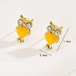 Boucles d'oreilles à tige en laiton hibou&nbsp;LV9587