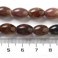 Natürliche rote Regenbogenjaspis-Perlenstränge&nbsp;G-B106-B23-01