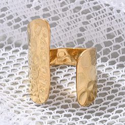 Offene Manschettenringe aus 304 Edelstahl für Unisex&nbsp;RJEW-Q003-07G
