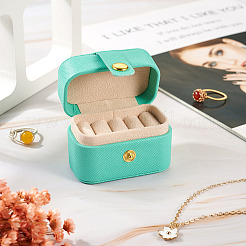1 Stück rechteckige Aufbewahrungsboxen für Schmuck aus PU-Kunstleder&nbsp;PAAG-TA0001-01C