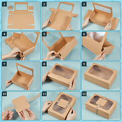 12 Stück rechteckige&nbsp;CON-WH0089-173A