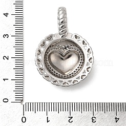Messing micro pave klare zirkonia anhänger&nbsp;KK-H519-15A-GP