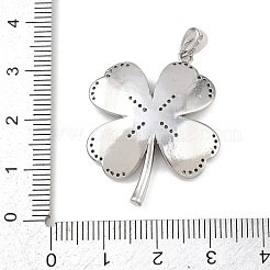 Colgante micropavé cubic zirconia de latón&nbsp;KK-K411-09P
