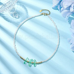 Collares con cuentas de perlas de imitación de plástico abs&nbsp;NJEW-JN04859-02