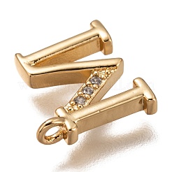 Messing micro pave klar zirkonia charme&nbsp;ZIRC-B002-39G-M